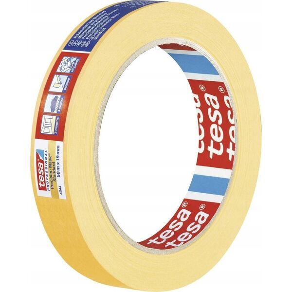 Tesa Tesa Masking Tape 50m x 10mm Stand.Prec. yellow 04344