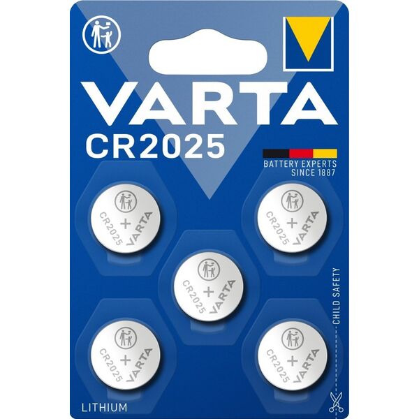 Varta 1x5 Varta electronic CR 2025 Lith. Coin Battery 06025 101 415