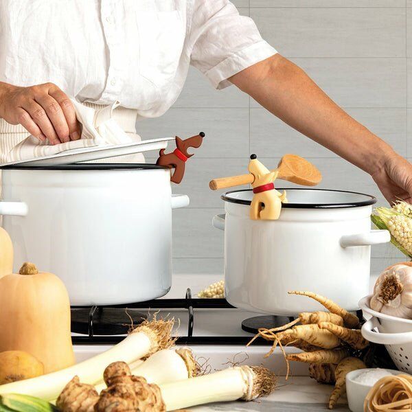 Ototo OTOTO  Buddy sandstone Beige Spoon Holder & Steam Releaser