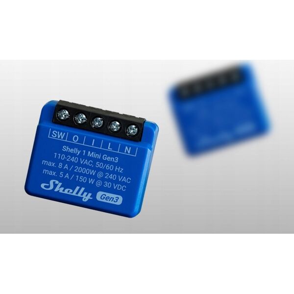 Shelly Shelly 1 Mini Gen3, relay (blue)