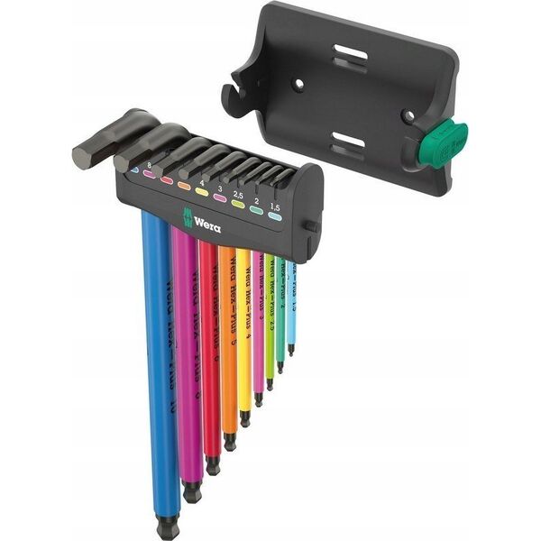 Wera Wera 950/9 Hex-Plus Multicolour Imperial 3 angle wrench set