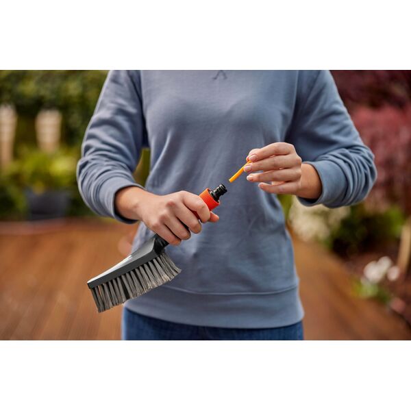 Gardena GARDENA Cleansystem washing set with hand brush S soft, washing brush (grey, incl. 10 soap sticks)