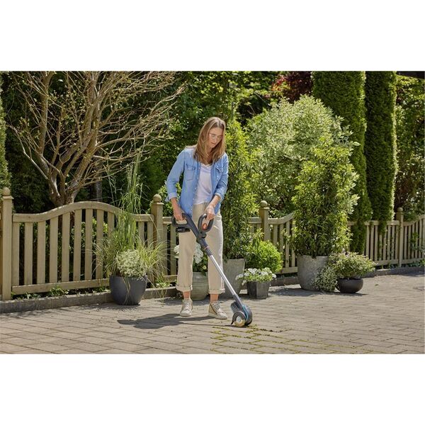 Gardena GARDENA cordless joint brush EasyWeed 1800/18V P4A solo, weed remover (grey/turquoise, without battery and charger, POWER FOR ALL ALLIANCE)