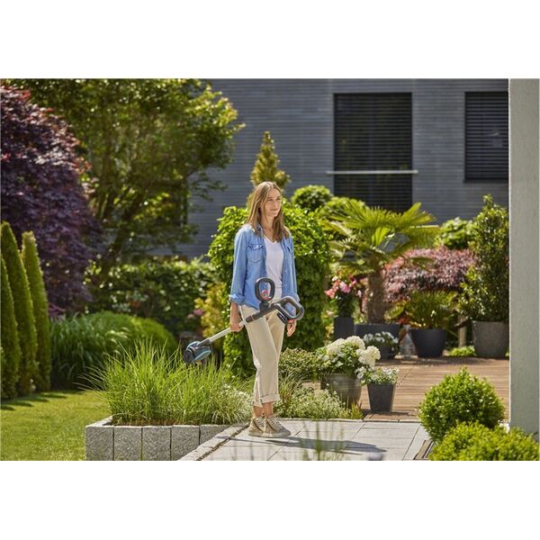 Gardena GARDENA cordless joint brush EasyWeed 1800/18V P4A solo, weed remover (grey/turquoise, without battery and charger, POWER FOR ALL ALLIANCE)