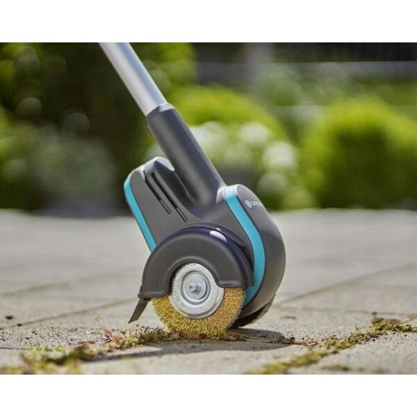 Gardena GARDENA cordless joint brush EasyWeed 1800/18V P4A solo, weed remover (grey/turquoise, without battery and charger, POWER FOR ALL ALLIANCE)