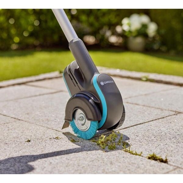 Gardena GARDENA cordless joint brush EasyWeed 1800/18V P4A solo, weed remover (grey/turquoise, without battery and charger, POWER FOR ALL ALLIANCE)
