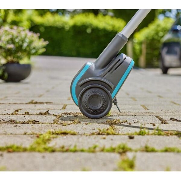 Gardena GARDENA cordless joint brush EasyWeed 1800/18V P4A solo, weed remover (grey/turquoise, without battery and charger, POWER FOR ALL ALLIANCE)