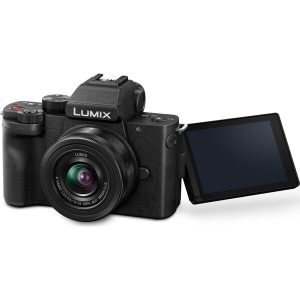 Aparat Panasonic Lumix DC-G100DV + H-FS 12-32 f/3.5-5.6 + statyw DMW-SHGR2 (DC-G100DVEGK)