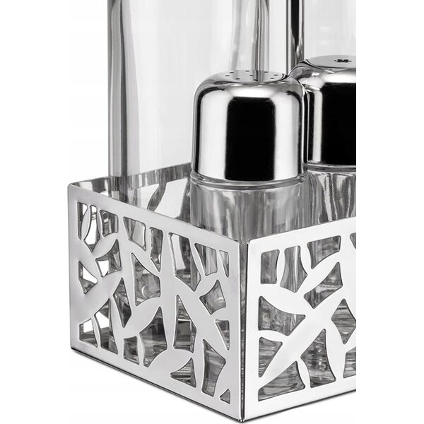 Alessi Alessi Cactus Condiment Set - oil,vinegar,S+P,spices MSA16