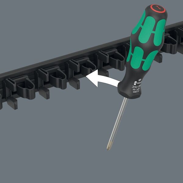 Zestaw narzędzi Wera Wera 9650 magnetic strip Kraftform screwdriver set, 9 pieces