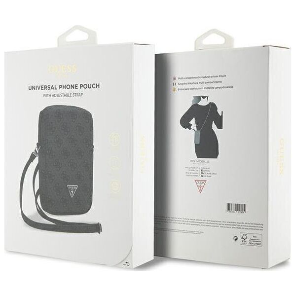 Guess Guess Zip 4G Triangle - Torebka na telefon (czarny)