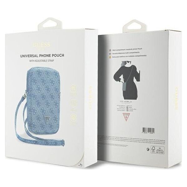 Guess Guess Zip 4G Triangle - Torebka na telefon (niebieski)