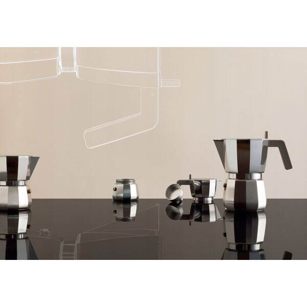 Kawiarka Alessi Alessi Espresso Coffee Maker Moka DC06/3 silver