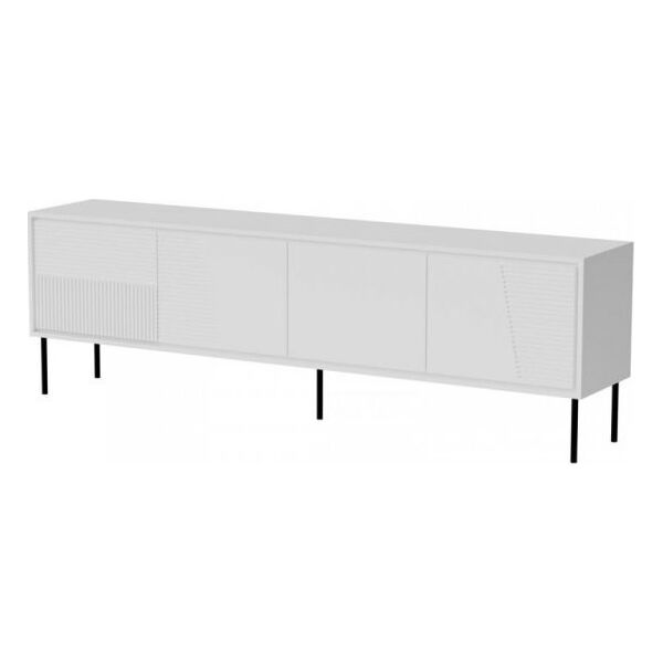 Cama Meble Szafka RTV ABI 4D 200x38x62 biały mat