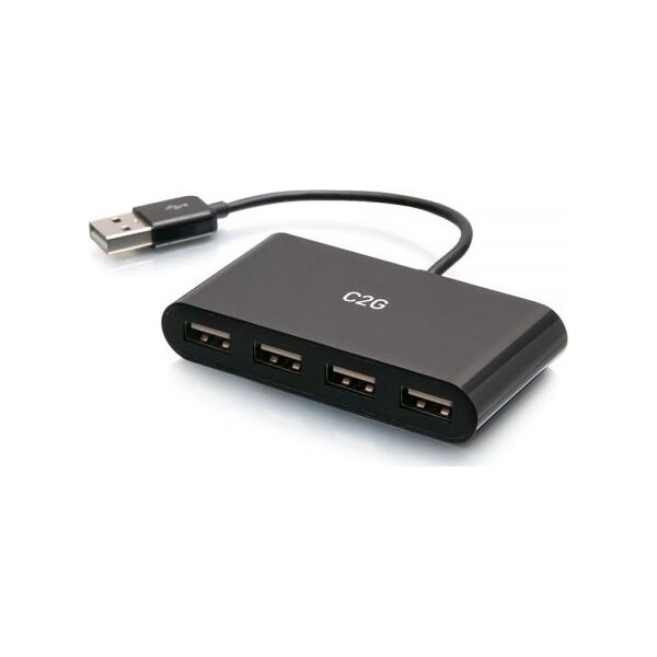 HUB USB C2G C2G 4-Port USB-A Hub - Hub - 4 x USB 2.0 - Desktop