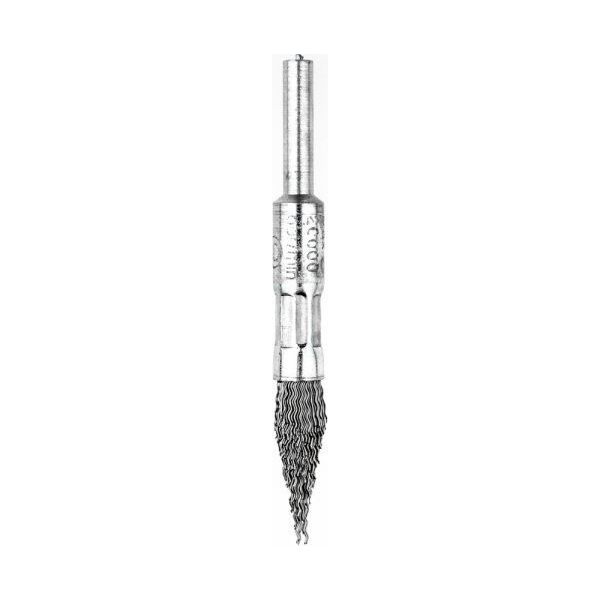 UN SZCZOTKA PĘDZELKOWA STOŻKOWA DRUT STALOWY TRZPIEŃ 6MM,FI10MM (1 SZT)