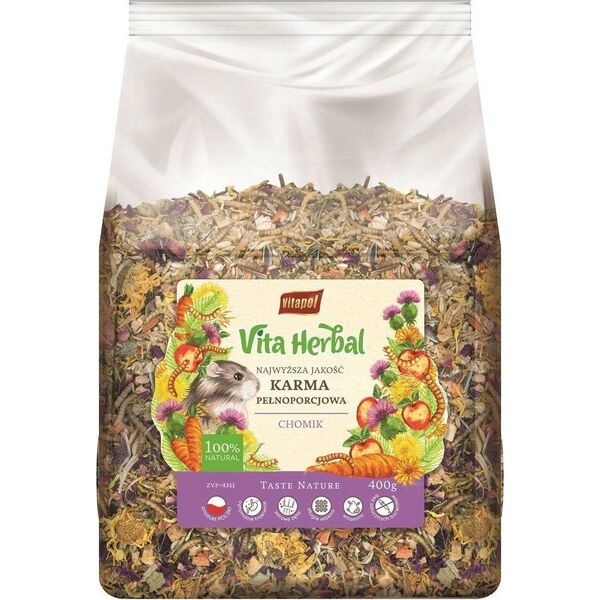 Vitapol Vitapol Hebral Karma dla Chomika Owady Krewetki 500g