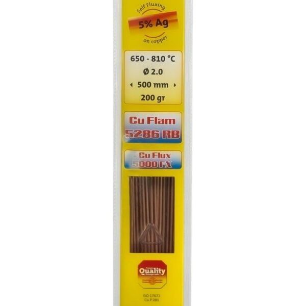 Castolin LUT TWARDY CU FLAM RB 5286 CUP 5% AG - 500*2MM 200G (1 SZT)