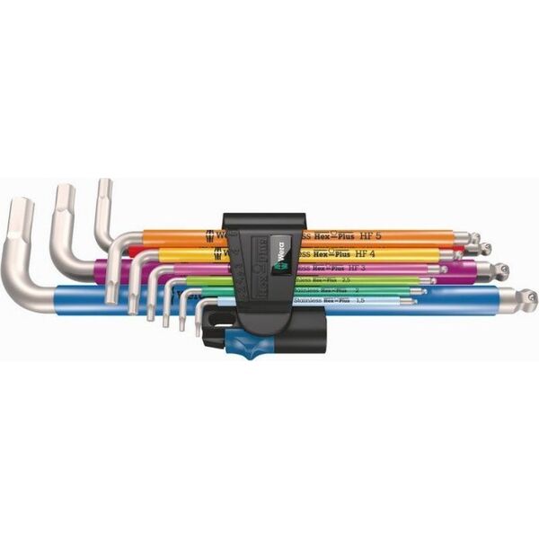 Wera ZESTAW KLUCZY TRZPIENIOWYCH, METRYCZNYCH 3950/9 HEX-PLUS,9CZ (1 KPL)