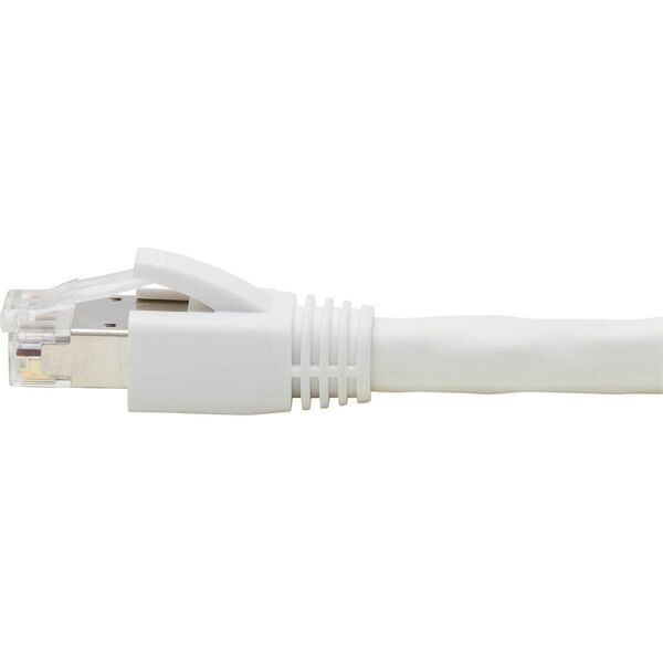 Eaton Eaton Tripp Lite Series Cat8 25G/40G Certified Snagless Shielded S/FTP Ethernet Cable (RJ45 M/M), PoE, White, 6 ft. (1.83 m) - Patch-Kabel - RJ-45 (M) zu RJ-45 (M) - 1.829 m - S/FTP - CAT 8 - ohne Haken, robust - weiss