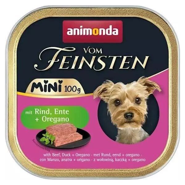 Animonda Animonda vom Feinsten Karma Dla Psa Mini Wół Kaczka 100g