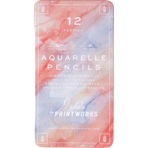 Printworks Printworks Color Pencils Aquarelle 12 pcs