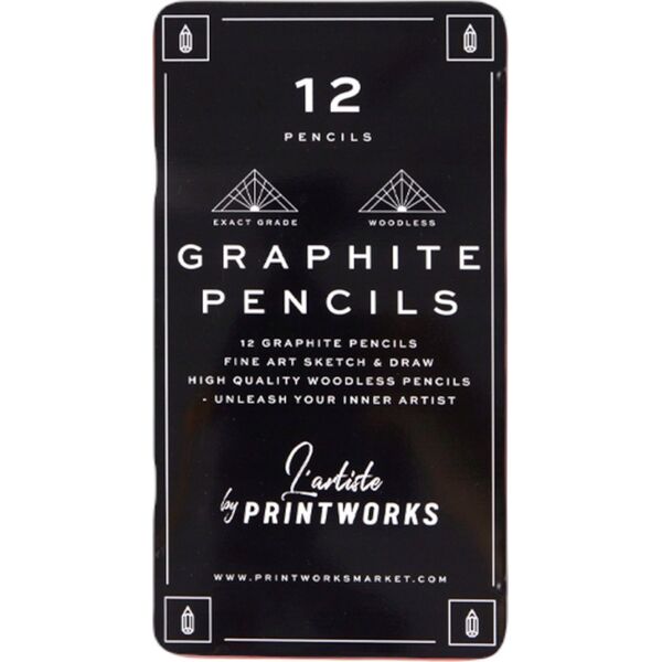 Printworks Printworks Color Pencils Graphite12 pcs