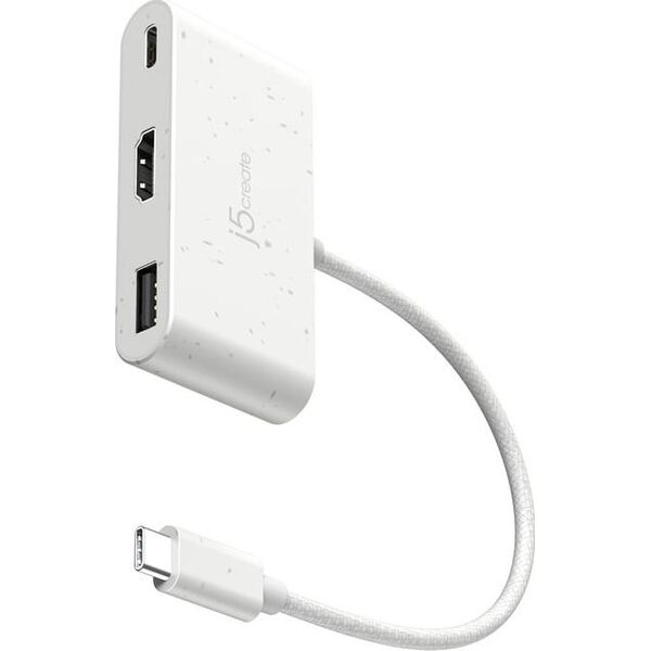 HUB USB Triton j5create JCA379EW-N huby i koncentratory USB Type-C 5000 Mbit/s Biały
