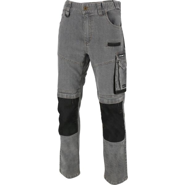 Lahti Pro Spodnie jeansowe szare stretch ze wzmocn., "2xl", ce, lahti