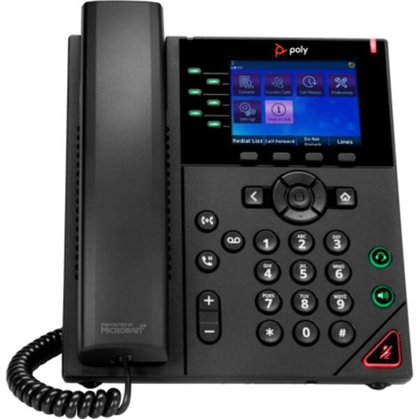 Telefon Triton POLY VVX 350 telefon VoIP Czarny 6 linii LED