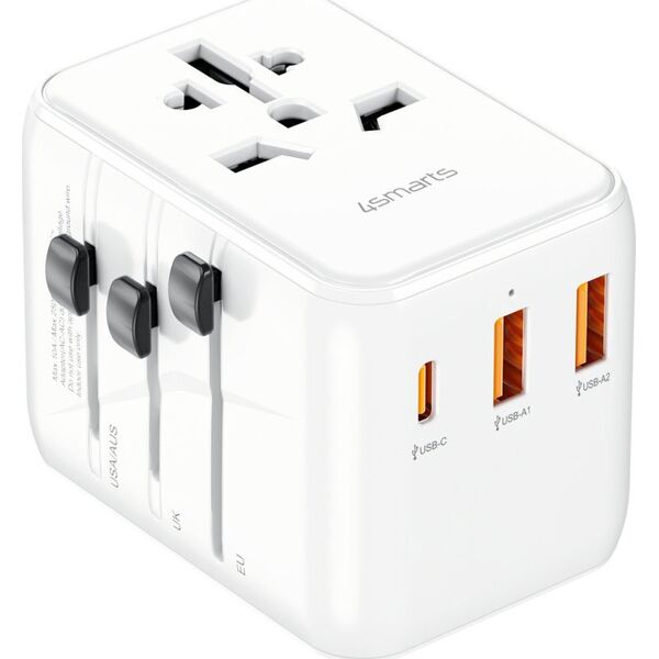4smarts 4smarts Ladegerät Weltreiseadapter Nomad 20W, weiß