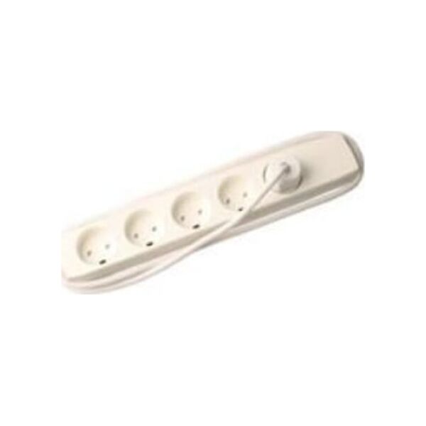 Kabel zasilający MicroConnect Microconnect GRU00510WEDB rozgałęziacz 10 m 5 x gniazdo sieciowe Biały