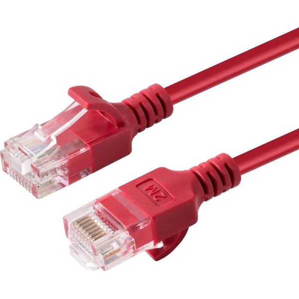 MicroConnect Microconnect V-UTP6A015R-SLIM kabel sieciowy Czerwony 1,5 m Cat6a U/UTP (UTP)