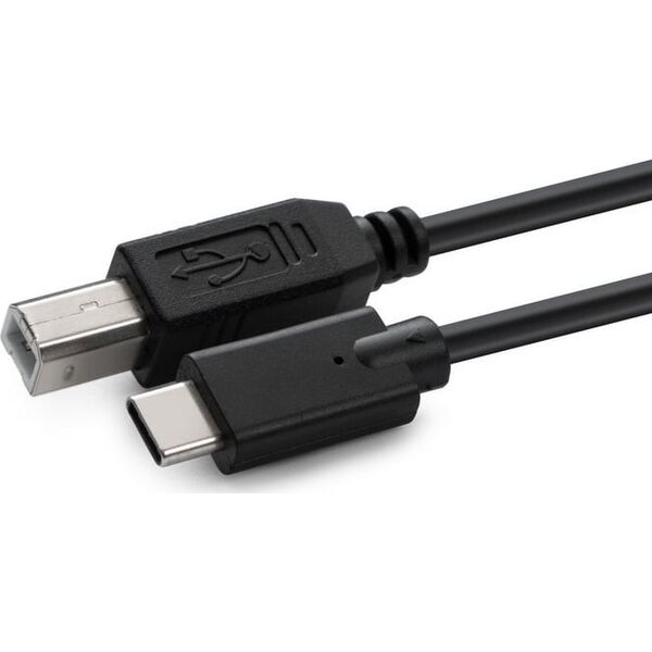 Kabel USB MicroConnect USB-C - USB-B 1.8 m Czarny (USB3.1C2B2)