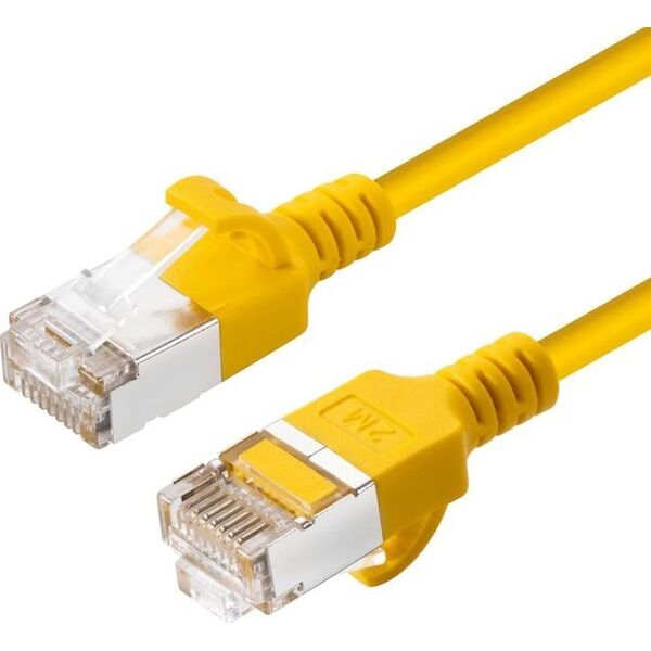 MicroConnect Microconnect V-FTP6A01Y-SLIM kabel sieciowy Żółty 1 m Cat6a U/FTP (STP)
