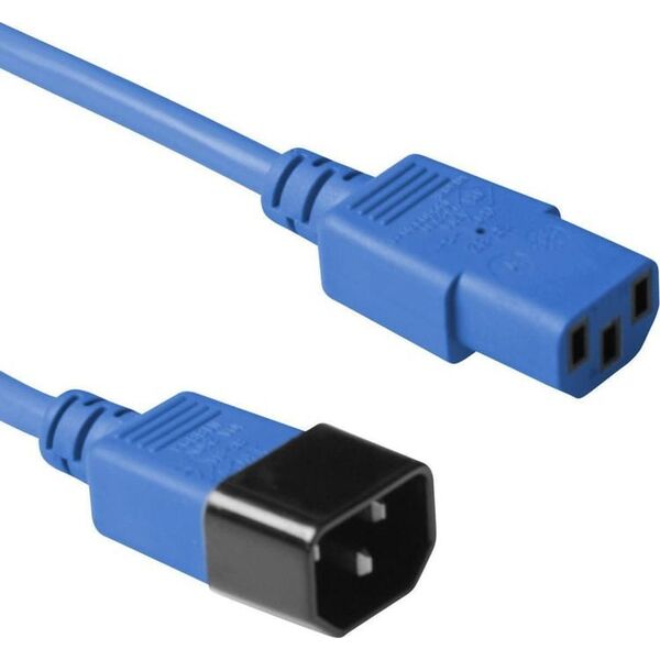 Kabel zasilający MicroConnect Microconnect PE1413B18 kabel zasilające Niebieski 1,8 m C13 panel