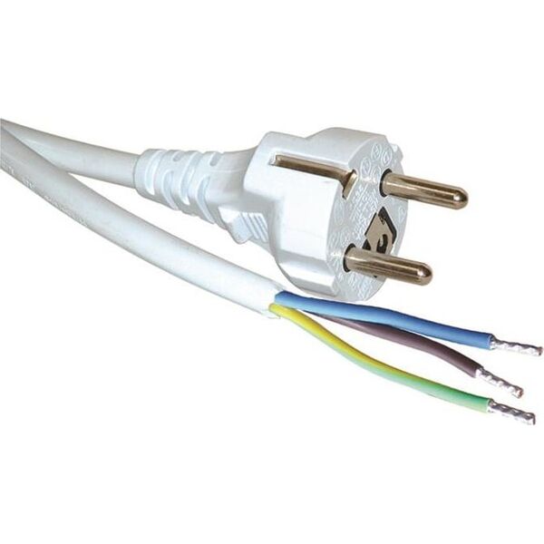 Kabel zasilający Roline ROLINE 30.17.9005 kabel zasilające Biały 5 m CEE7/7