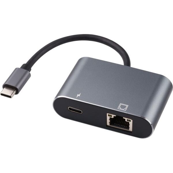 Adapter USB MicroConnect Microconnect USB3.1CETHPDBA zmieniacz płci / kabli USB C RJ-45 Czarny