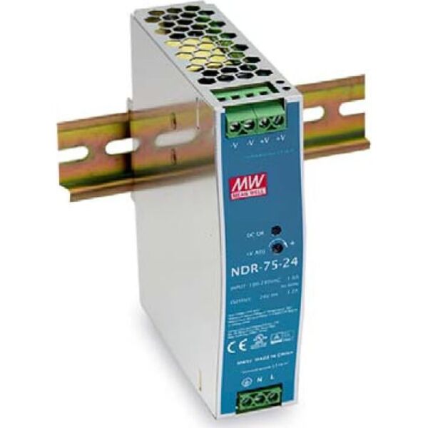 Zasilacz serwerowy LevelOne LevelOne POW-2432 moduł zasilaczy 75 W Niebieski, Srebrny