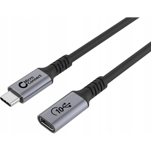 Kabel USB MicroConnect USB-C - USB-C 1 m Czarny (USB3.2CC1EX)