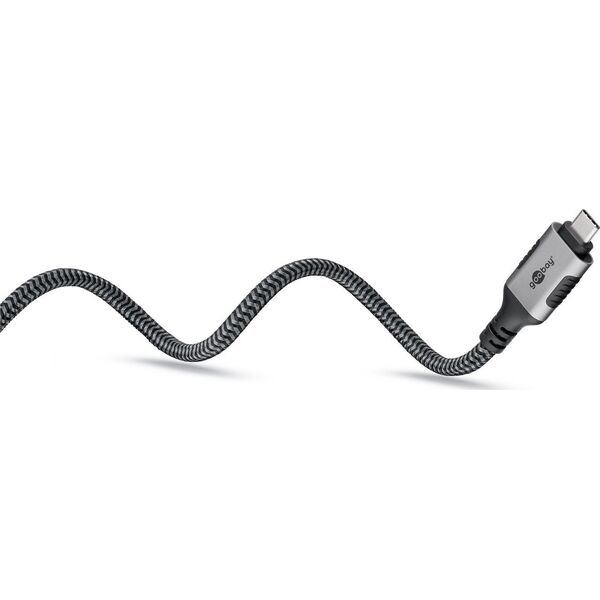 Adapter AV Goobay Goobay 70697 zmieniacz płci / kabli USB C RJ-45 Czarny, Srebrny