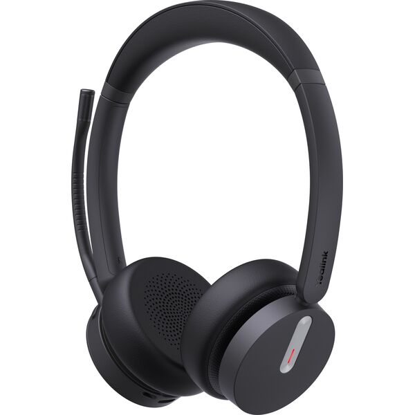 Słuchawki Yealink Yealink BH70 Microsoft Teams Zestaw słuchawkowy Bezprzewodowy Opaska na głowę Biuro/centrum telefoniczne Bluetooth Czarny