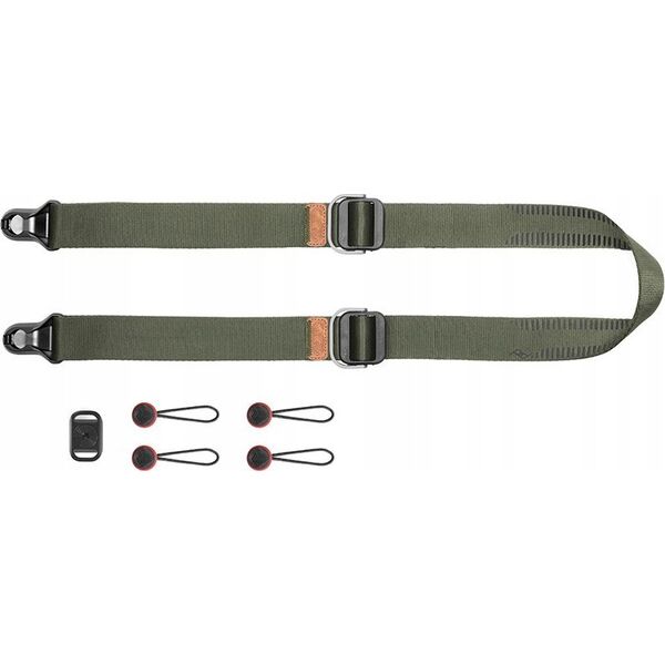 Torba Peak Design Pasek na szyję lub ramię SLIDE LITE SAGE v3 szarozielony do lekkich aparatów