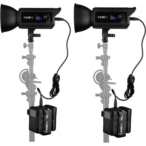 Zasilacz GlareOne GlareOne LEDAV adapter zasilania z akumulatorów V-mount