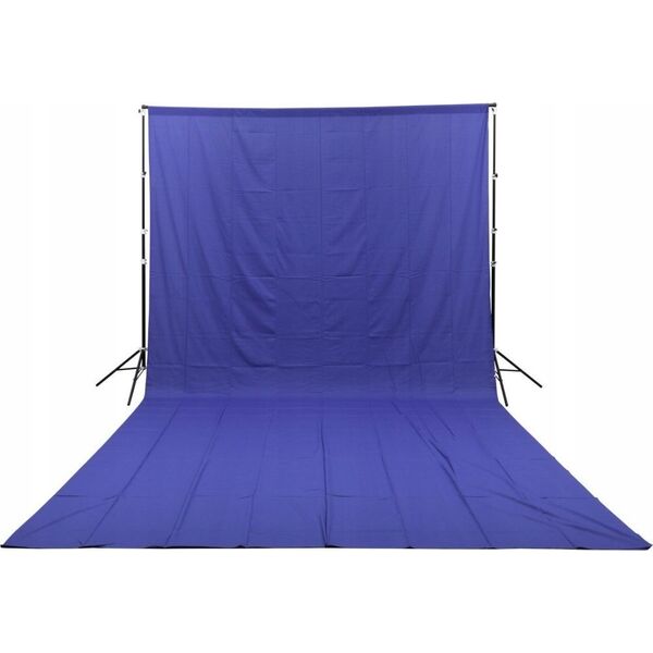 GlareOne GlareOne Blue Screen - niebieskie tło materiałowe 3x6