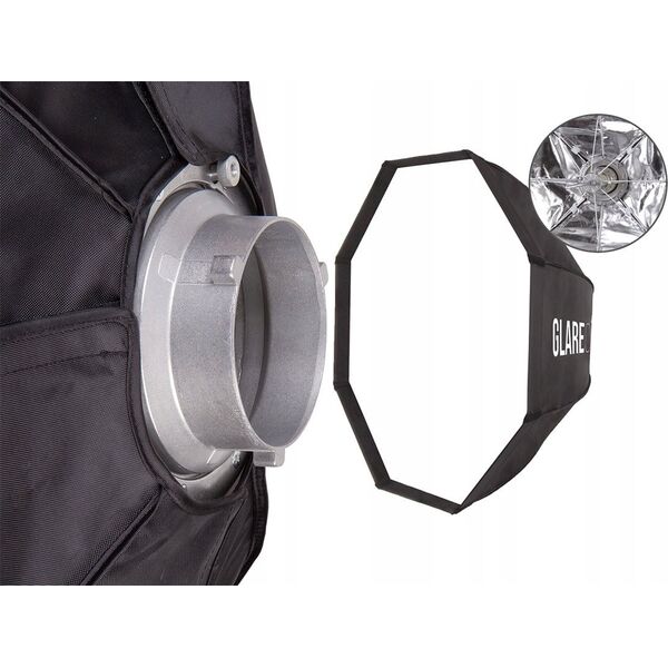 Lampa studyjna GlareOne GlareOne Softbox 25x100 PRO - zestaw z gridem