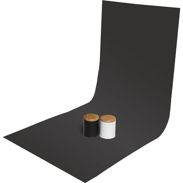 GlareOne GlareOne tło PVC 60x130cm - czarne, lustrzane