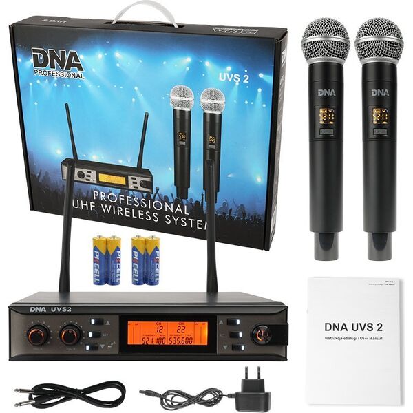DNA DNA UVS 2 bezprzewodowy mikrofonowy system nagłośnienia 518-542 MHz