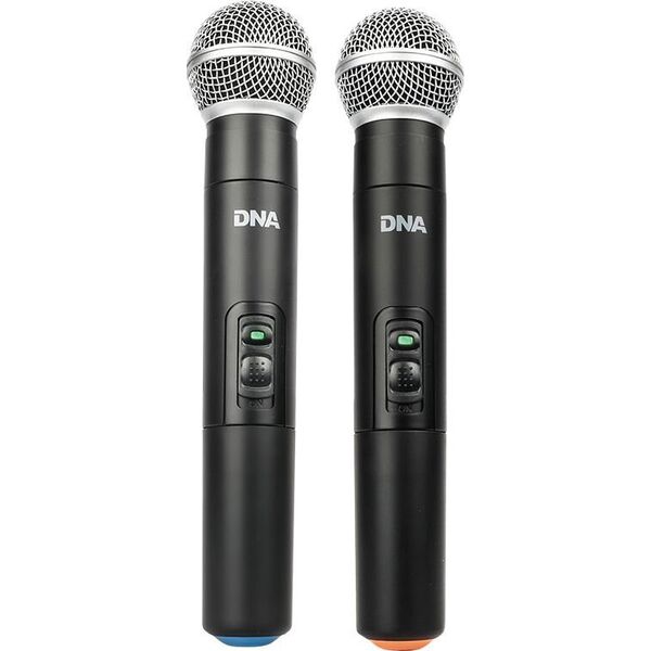 Radio DNA DNA KVM 2 mikrofony bezprzewodowe system nagłośnienia 518-542 MHz