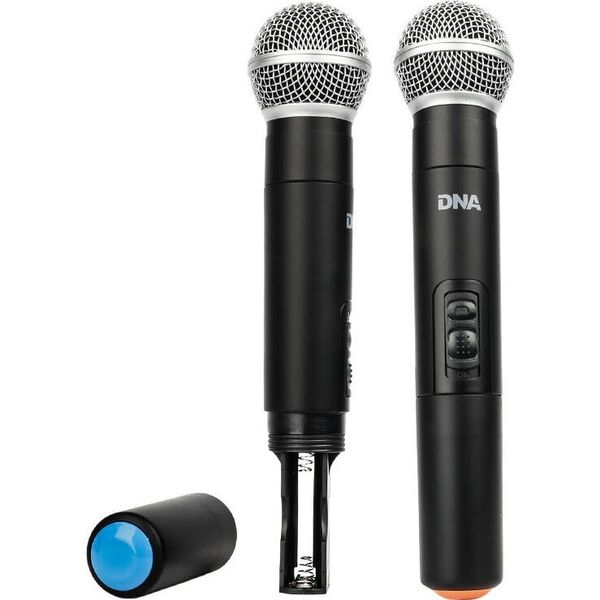 Radio DNA DNA KVM 2 mikrofony bezprzewodowe system nagłośnienia 518-542 MHz